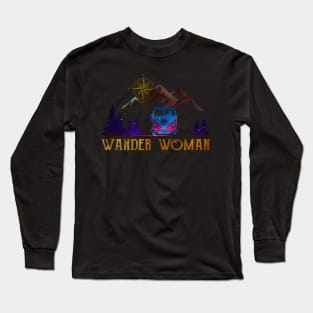 Hippie Camping Wander Woman Long Sleeve T-Shirt